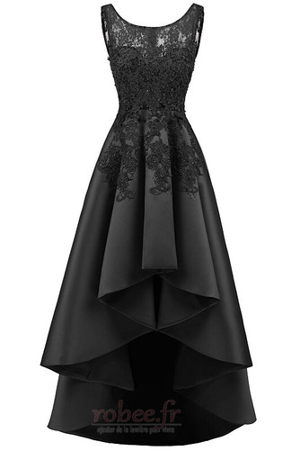 Robe de bal Soie Asymétrique Naturel taille Couvert de Dentelle - Page 11