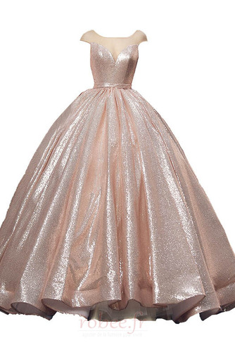 Robe de bal Foisonné A-ligne Chaussez Sans Manches Drapé Poire - Page 6