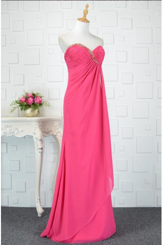 Robe de demoiselle d'honneur Mousseline Sans Manches Manquant - Page 4