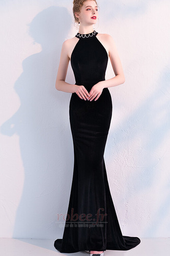 Robe de soirée Dos nu Serré Elégant Festin Naturel taille Longueur au sol - Page 5