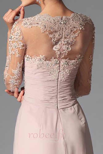 Robe mères Fermeture éclair Automne Fourreau plissé Nœud à Boucles - Page 3