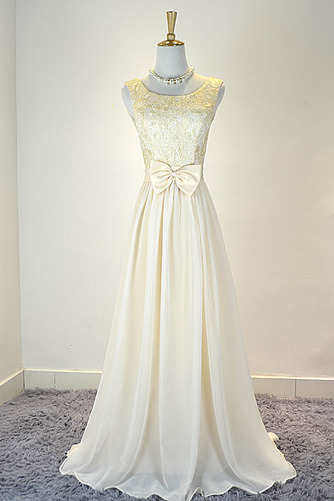 Robe de demoiselle d'honneur Naturel taille Mode Printemps A-ligne - Page 1