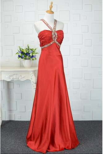 Robe de bal Traîne Courte Printemps Manquant A-ligne Larges Bretelles - Page 3