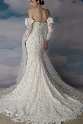 Robe de mariée Sans courroies Longue Laçage Dentelle Naturel taille - Page 2