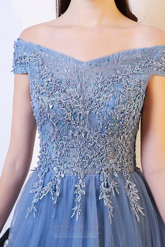 Robe de soirée Lacez vers le haut Printemps A-ligne Montrer Couvert de Dentelle - Page 5