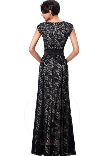 Robe de soirée Dentelle Longueur au sol Manche Courte Fermeture à glissière - Page 2