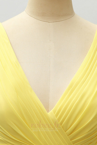 Robe de demoiselle d'honneur Traîne Courte Elégant Sans Manches - Page 5