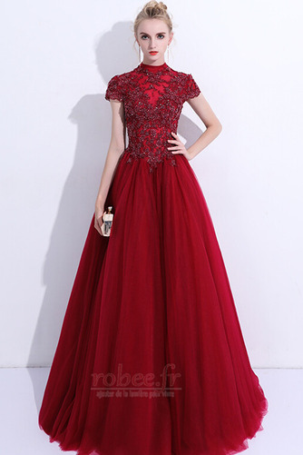 Robe de soirée Décalcomanie Trou De Serrure Été Manche Courte - Page 5