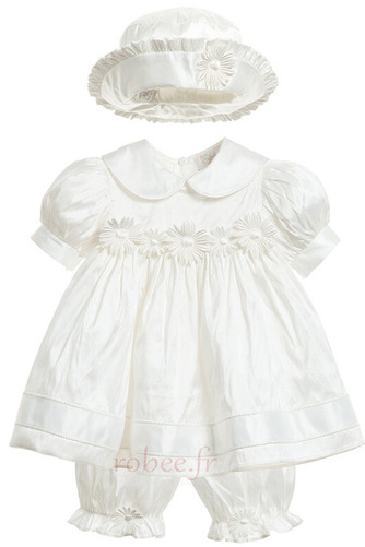 Robe de fille de fleur Été Col de chemise t Longueur Mollet Taffetas - Page 2