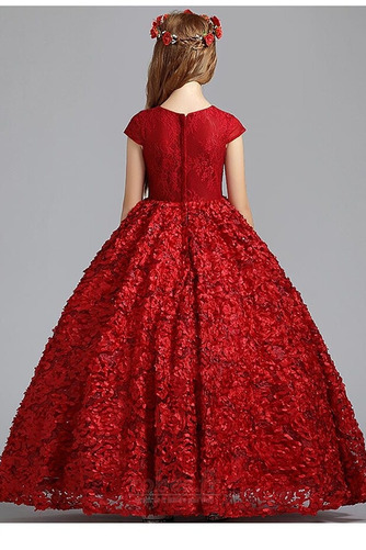 Robe de fille de fleur Dentelle Mariage Froid Fermeture à glissière - Page 2