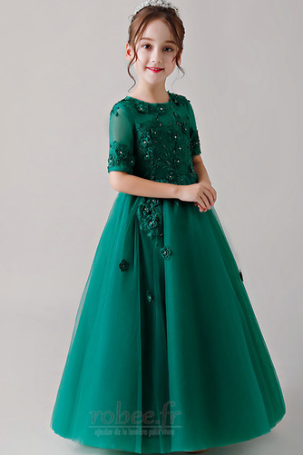 Robe de fille de fleur Broderie Fermeture éclair Epurée Mariage - Page 4