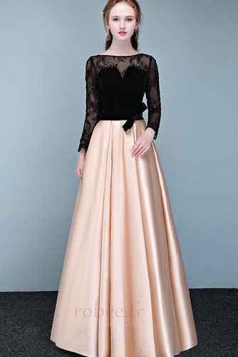 Robe de bal Col Bateau Chaussez Formelle Manche Longue Manche Aérienne - Page 1