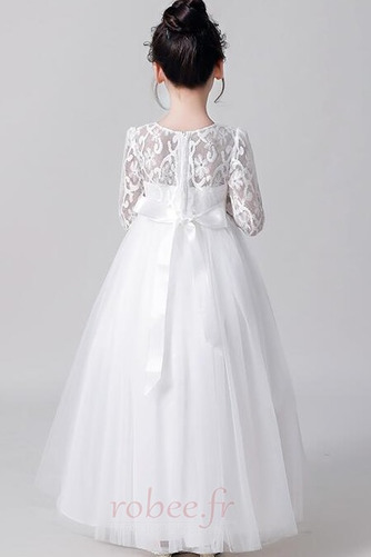 Robe de fille de fleur Couvert de Dentelle Médium A-ligne Glissière - Page 2
