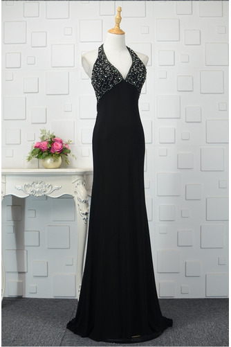 Robe de bal Cristal Sans Manches Accrocher le cou Mousseline - Page 2