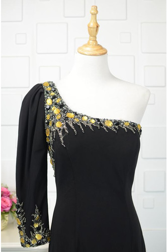 Robe de soirée Longue 3/4 Manche Mousseline Naturel taille Romantique - Page 3