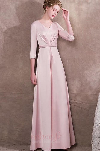 Robe de soirée Elégant Glissière Manche de T-shirt Drapé Naturel taille - Page 1