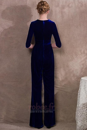 Robe de soirée fin 3/4 Manche Elégant Poches Un Costume Naturel taille - Page 2