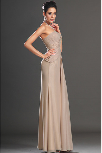 Robe de soirée Luxueux Longueur de plancher Rose Sans Manches - Page 5