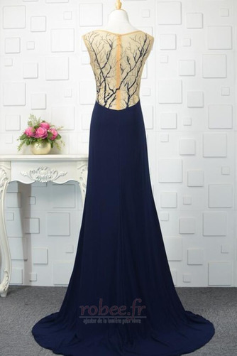 Robe de soirée Longue Sans Manches Naturel taille Fourchure Frontale - Page 3