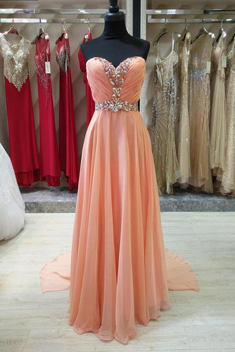 Robe de soirée Ruché Mousseline Fourreau plissé Sans Manches - Page 3