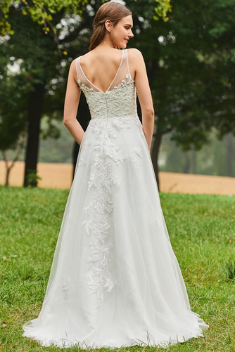 Robe de mariée Dos nu Fourreau Avec Bijoux Luxueux De plein air - Page 4