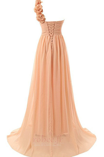 Robe de soirée Longueur de plancher A-ligne Elégant Laçage Sans Manches - Page 3