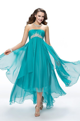 Robe de bal Printemps Elégant Ballon Mousseline Dos nu Corsage plissé - Page 1