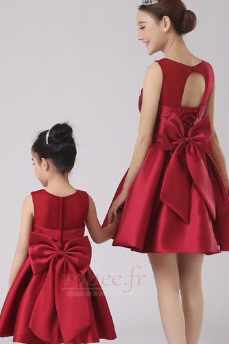 Robe de fille de fleur Nœud à Boucles Longueur de genou Mariage - Page 4