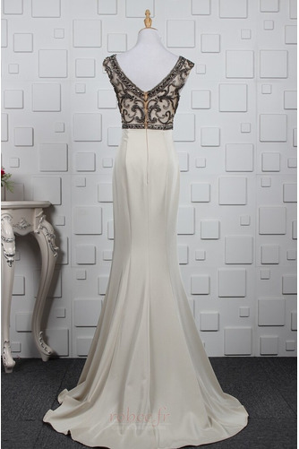 Robe de soirée Mince Maigre Naturel taille Perlé Spandex Col Bateau - Page 8