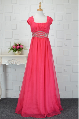 Robe de demoiselle d'honneur Col Carré Longue Mancheron Simple - Page 3