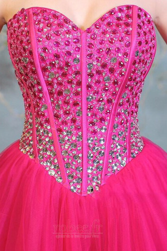 Robe de cocktail Glamour Longueur de genou Naturel taille Col en Cœur - Page 5