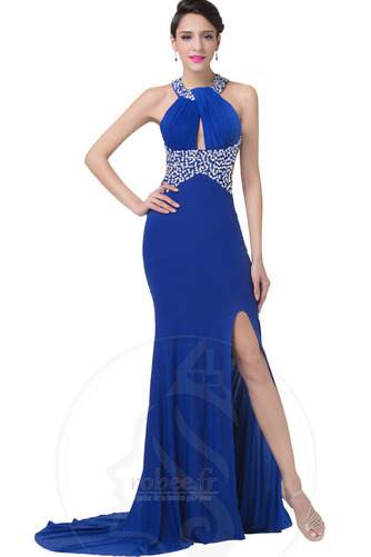 Robe de bal Sexy Sans Manches Traîne Courte Dos nu Mariage Naturel taille - Page 1