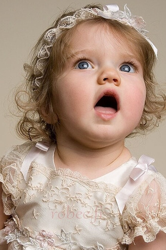 Robe de fille de fleur Formelle Nœud à Boucles Cérémonie Médium - Page 2