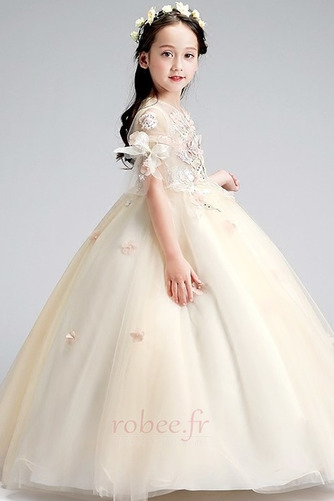 Robe de fille de fleur A-ligne Fermeture à glissière Formelle - Page 5