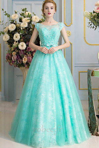 Robe de bal Dentelle Ballon Col Bateau A-ligne Formelle Fermeture à glissière - Page 5