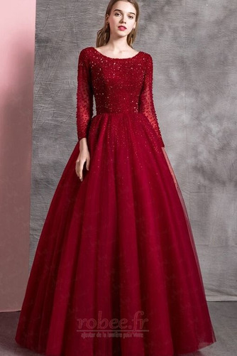 Robe de bal Triangle Inversé Dos nu Longueur au sol Ballon A-ligne - Page 1