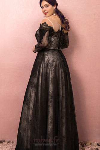 Robe de bal 3/4 Manche Longueur Cheville a ligne Couvert de Dentelle - Page 2