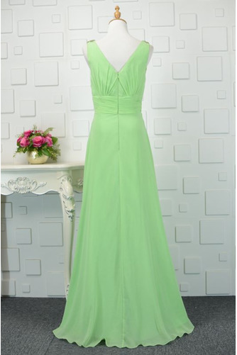 Robe de demoiselle d'honneur Perlé Fourreau plissé Sans Manches - Page 3