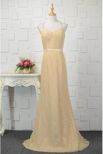 Robe de demoiselle d'honneur Longue Sans Manches Naturel taille - Page 1