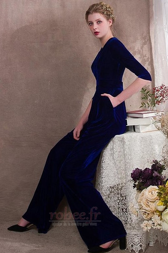 Robe de soirée fin 3/4 Manche Elégant Poches Un Costume Naturel taille - Page 5