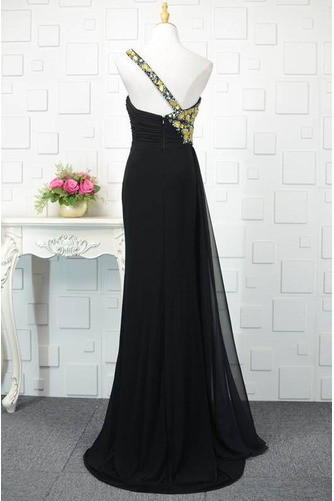 Robe de soirée Mousseline Fête fin Dos nu Fourreau Avec Bijoux - Page 3