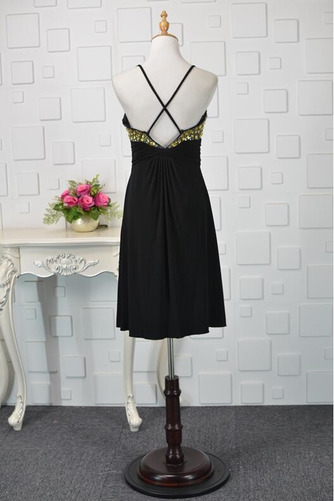 Robe de cocktail A-ligne Chiffon Naturel taille Longueur de genou - Page 3