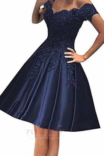Robe de cocktail Longueur de genou Laçage Naturel taille Manche Courte - Page 10