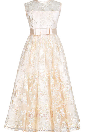 Robe de fille de fleur Sans Manches Manquant Petit collier circulaire - Page 5