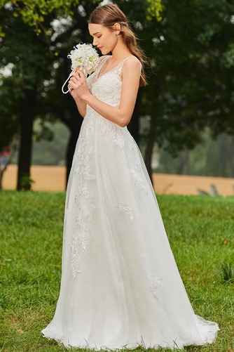 Robe de mariée Dos nu Fourreau Avec Bijoux Luxueux De plein air - Page 2