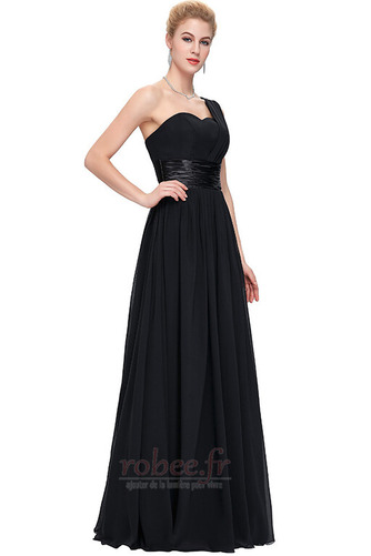 Robe de demoiselle d'honneur Mousseline Naturel taille A-ligne - Page 5