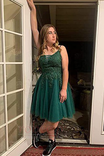 Robe de cocktail Vente Elégant Été Norme a ligne Bretelles Spaghetti - Page 2