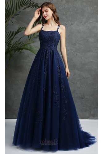 Robe de soirée Sexy Laçage Naturel taille Fête A-ligne Longue - Page 11