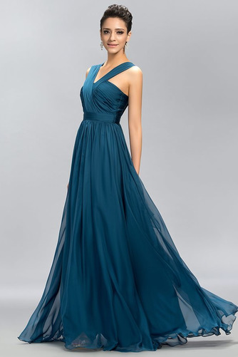 Robe de demoiselle d'honneur A-ligne Corsage plissé Elégant - Page 3