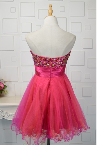 Robe de cocktail Tulle Médium col coeur Perle a ligne Mi-longues - Page 3